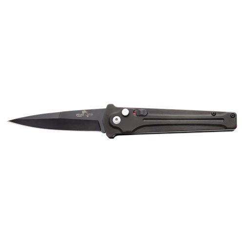 Bear Ops Auto Bold Action III Stiletto Black Aircraft Aluminum with Black Blade